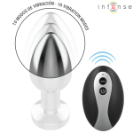 INTENSE Vibrating Metal Anal Plug with LED Lights and Remote Control - Image 3