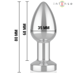 INTENSE Vibrating Metal Anal Plug with LED Lights and Remote Control - Image 4