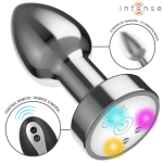 INTENSE Vibrating Metal Anal Plug with LED Lights and Remote Control - Image 7