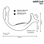 ADDICTED TOYS - DUAL PROSTATIC COCK RING REMOTE CONTROL - Billede 2