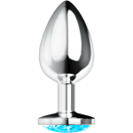 OHMAMA - ANAL PLUG WITH BLUE CRYSTAL L - Billede 2