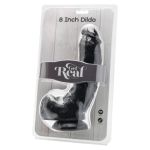 GET REAL - DILDO 20,5 CM WITH BALLS BLACK - Image 2