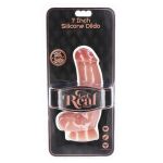 GET REAL - SILICONE DILDO 18 CM W BALLS SKIN – Bild 4