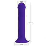 PRETTY LOVE - MURRAY YOUTH VIBRATING DILDO & RECHARGEABLE VIOLET - Image 4