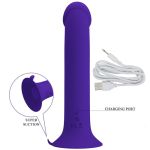 PRETTY LOVE - MURRAY YOUTH VIBRATING DILDO & RECHARGEABLE VIOLET - Image 5