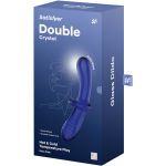 SATISFYER - DOUBLE CRYSTAL DILDO BLUE - Image 5