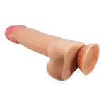 PRETTY LOVE - SLIDING SKIN SERIES REALISTIC DILDO WITH SLIDING SKIN SUCTION CUP 21.8 CM - Image 4