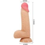 PRETTY LOVE - SLIDING SKIN SERIES REALISTIC DILDO WITH SLIDING SKIN SUCTION CUP 20.6 CM - Billede 6