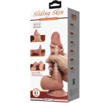 PRETTY LOVE - SLIDING SKIN SERIES REALISTIC DILDO WITH SLIDING BROWN SKIN SUCTION CUP 20.6 CM - Billede 7