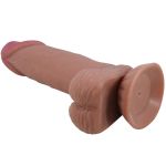 PRETTY LOVE - SLIDING SKIN SERIES REALISTIC DILDO WITH SLIDING BROWN SKIN SUCTION CUP 19.4 CM - Bild 4