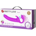 PRETTY LOVE - ZANINI STRAPLESS STRAP-ON 10 VIBRATIONS PURPLE - Bild 9