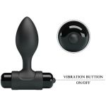 PRETTY LOVE - VIBRA BUTT 10 VIBRATIONS ANAL PLUG BLACK - Image 5