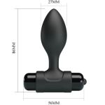 PRETTY LOVE - VIBRA BUTT 10 VIBRATIONS ANAL PLUG BLACK - Image 7