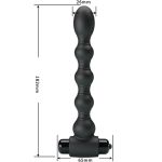PRETTY LOVE - LYNN SILICONE ANAL PLUG 10 VIBRATIONS BLACK - Image 3