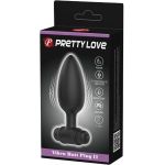 PRETTY LOVE - VIBRA BUTT PLUG 2 ANAL PLUG 10 VIBRATIONS BLACK - Image 6