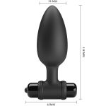 PRETTY LOVE - VIBRA BUTT PLUG 2 ANAL PLUG 10 VIBRATIONS BLACK - Image 3