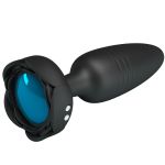 PRETTY LOVE - TARION ANAL PLUG WITH  LED LIGHT BLACK 12.5 CM - Billede 2