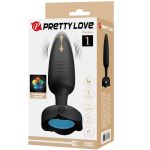 PRETTY LOVE - TARION ANAL PLUG WITH  LED LIGHT BLACK 12.5 CM - Billede 9