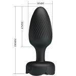 PRETTY LOVE - VARIAN ANAL PLUG WITH  LED LIGHT BLACK 10.8 CM - Billede 6