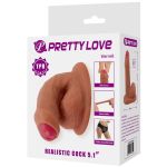 PRETTY LOVE - WARNELL ULTRA REALISTIC AND ELASTIC DILDO 9.5 CM MULATO - Billede 10