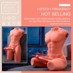 XISE - JASON HALF BODY REALISTIC MALE TORSO WITH THRUSTING AND VIBRATION 55 CM - Bild 14