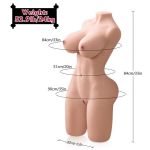 XISE - ERICA THRUSTING REALISTIC TORSO WITH FEMALE VIBRATION 84 CM
