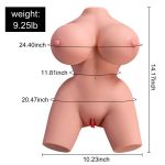 XISE - FRIEDA REALISTIC FEMALE TORSO WITH VIBRATION 36 CM – Bild 2