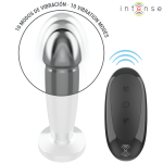 INTENSE - ANAL PLUG 10 VIBRATIONS METAL DILDO WITH REMOTE CONTROL S - Bild 4