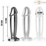 INTENSE - ANAL PLUG 10 VIBRATIONS METAL DILDO WITH REMOTE CONTROL S - Bild 5