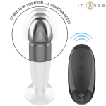INTENSE - ANAL PLUG 10 VIBRATIONS METAL DILDO WITH REMOTE CONTROL M - Image 4