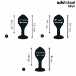 ADDICTED TOYS - SET OF 3 ANAL PLUG SILICONE WITH JEWEL - Billede 4
