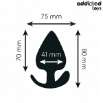 ADDICTED TOYS - ANAL PLUG SILICONE SIZE L 8 CM - Billede 4
