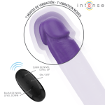 INTENSE - GUNTER DILDO DOUBLE VIBRATOR 40 CM PURPLE REMOTE CONTROL - Bild 3