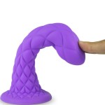 SILEXD - DREAMY DILDO FANTASY LIQUID SILICONE THERMOREACTIVE VIOLET 18.5 CM - Bild 4