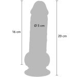GET REAL - DELUXE REALISTIC PENIS WITH TESTICLES EXTRA THICK 20 CM - Image 4