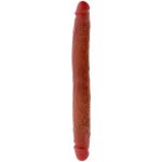 GET REAL - DOUBLE-ENDED SILICONE DILDO CARAMEL 35 CM