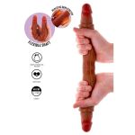 GET REAL - DOUBLE-ENDED SILICONE DILDO CARAMEL 40 CM - Image 2