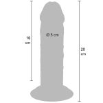 GET REAL - DELUXE THICK DOUBLE-DENSITY TPE DONG 20 CM - Billede 4