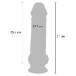 GET REAL - DELUXE REALISTIC PENIS WITH TESTICLES EXTRA THICK 31 CM - Billede 4