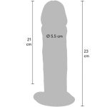 GET REAL - DELUXE THICK DOUBLE-DENSITY TPE DONG 23 CM - Billede 4