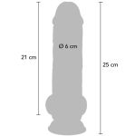 GET REAL - DELUXE REALISTIC PENIS WITH TESTICLES EXTRA THICK 25 CM – Bild 4