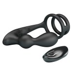 MR PLAY - VIBRATING ANAL PLUG WITH PENIS RING REMOTE CONTROL - Image 2
