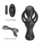 MR PLAY - VIBRATING ANAL PLUG WITH PENIS RING REMOTE CONTROL - Image 6