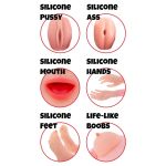 HIDDEN DESIRE - LUSTY LOLA INFLATABLE DOLL 145 CM - Bild 3