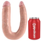 KING COCK - U-SHAPED LARGE DOUBLE TROUBLE FLESH 17.8 CM - Image 4