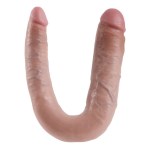 KING COCK - U-SHAPED LARGE DOUBLE TROUBLE FLESH 17.8 CM - Image 5