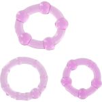 SEVEN CREATIONS – SET OF THREE LILAC PENIS RINGS