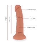 ONINDER - MEDIUM BOGOTÁ VIBRATOR DILDO 9 SPEEDS NATURAL 20 CM -O- 4.2 CM - FREE APP - Bild 2