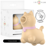 INTENSE - TOULOUSE STIMULATOR WITH 360º ROTATING TONGUE YELLOW