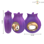 INTENSE - TULI CLITORIS STIMULATOR 9 VIBRATIONS & 9 OSCILLATIONS PURPLE - Image 4
